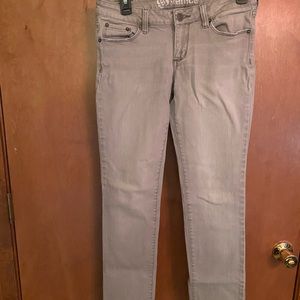 Gray/light wash skinny jeans size 5